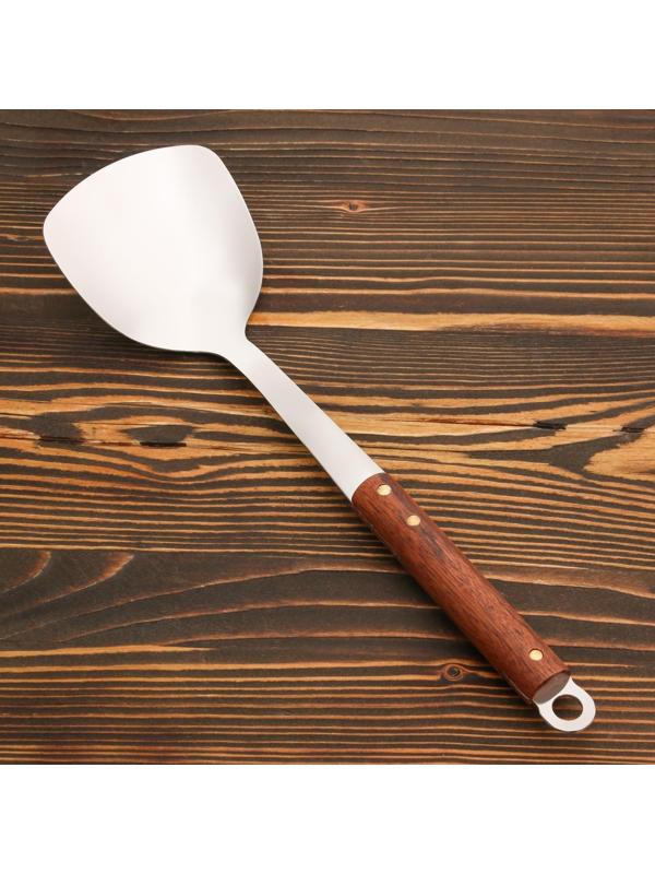 Лопатка сервировочная 35см, черпало 10х10 см