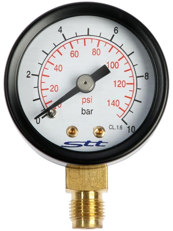 Манометр STT, радиальный, Дк 40 мм, наружная резьба 1/8