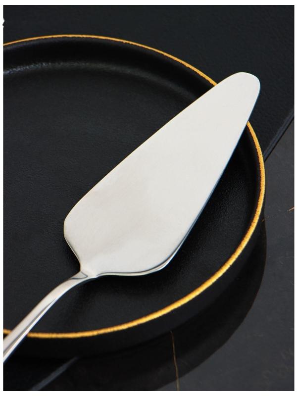 Лопатка для торта из нержавеющей стали Доляна, h=23 см, толщина 2,2 мм, 410 сталь