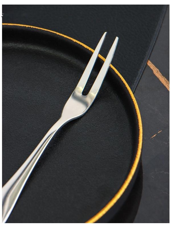 Набор вилок для мяса и сыра из нержавеющей стали Доляна, h=14,6 см, толщина 2 мм, 410 сталь, 3 шт