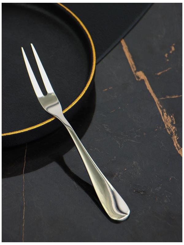 Набор вилок для мяса и сыра из нержавеющей стали Доляна, h=14,6 см, толщина 2 мм, 410 сталь, 3 шт