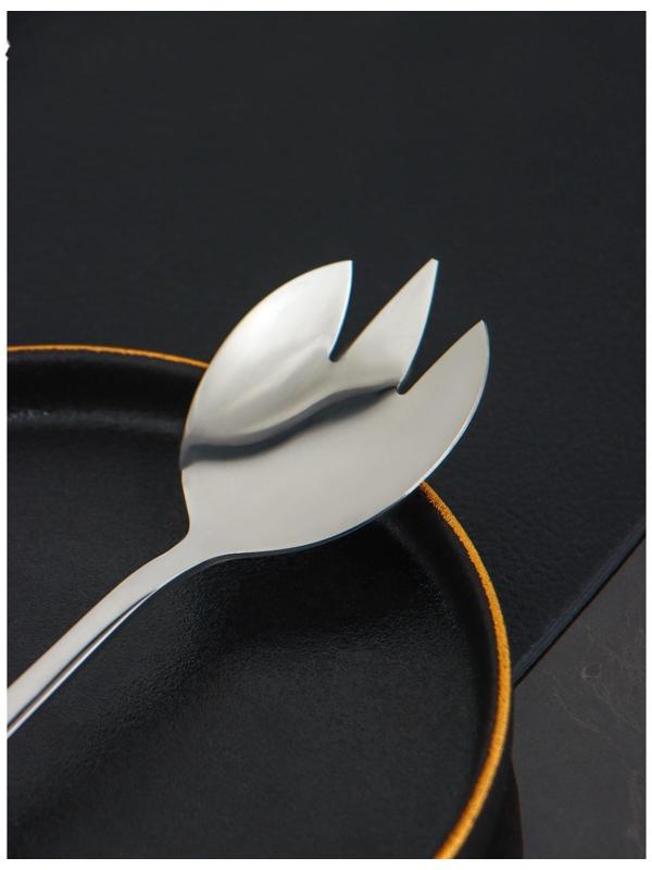 Вилка салатная из нержавеющей стали Доляна, h=19,8 см, толщина 2,2 мм, 410 сталь