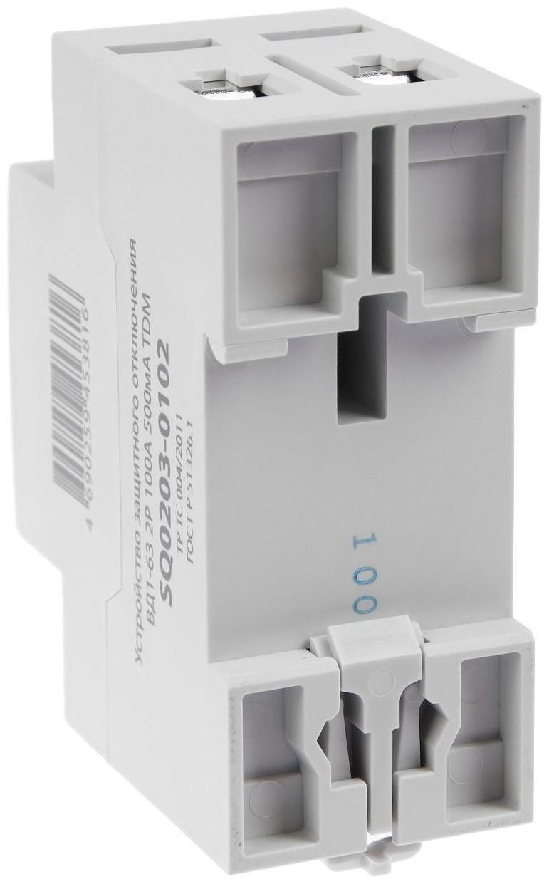 УЗО TDM ВД1-63, 2п, 100 А, 500мА, SQ0203-0102