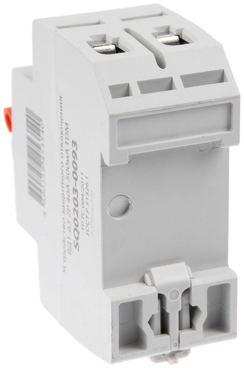 УЗО TDM ВД1-63, 2п, 40 А, 500мА, SQ0203-0093