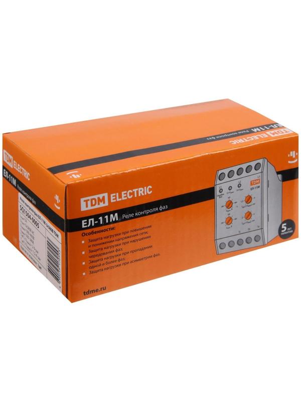 Реле контроля фаз TDM ЕЛ-11М, 3х380 В, 1п-контакт, SQ1504-0005