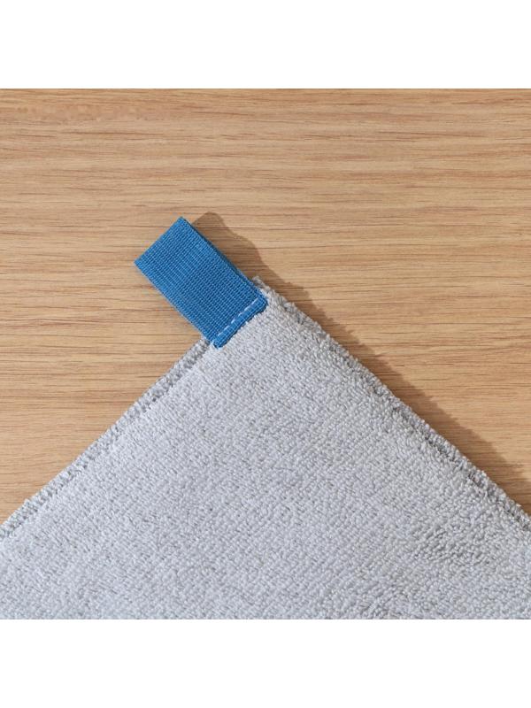 Коврик для сушки посуды Доляна «Лофт», 30×40 см, микрофибра, цвет светло-серый