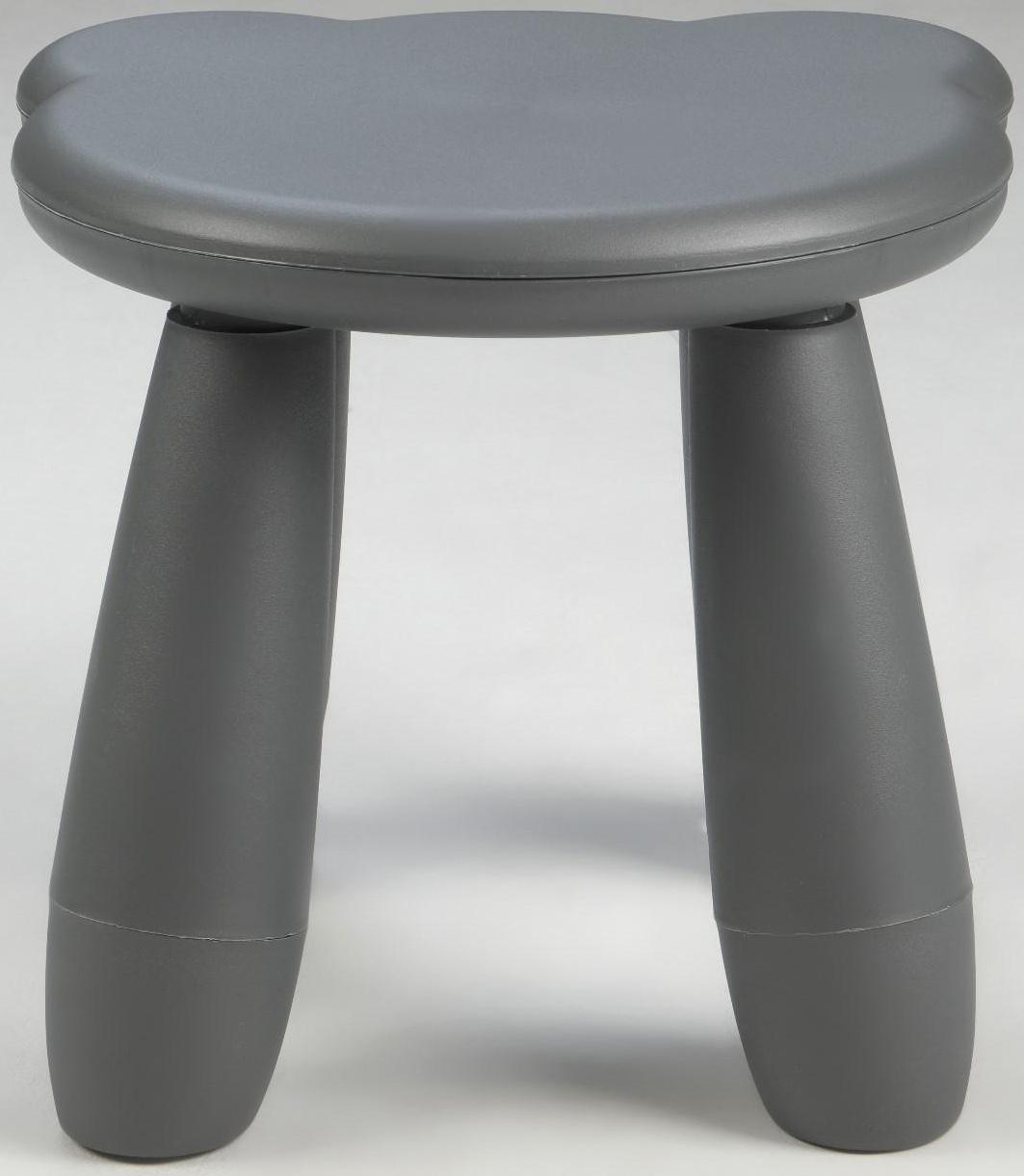 Детский табурет Медвежонок серый