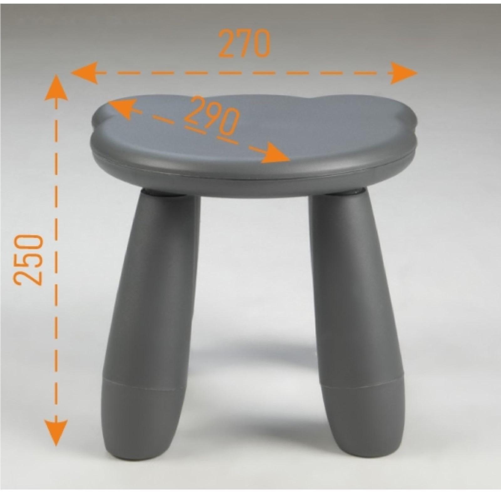 Детский табурет Медвежонок серый