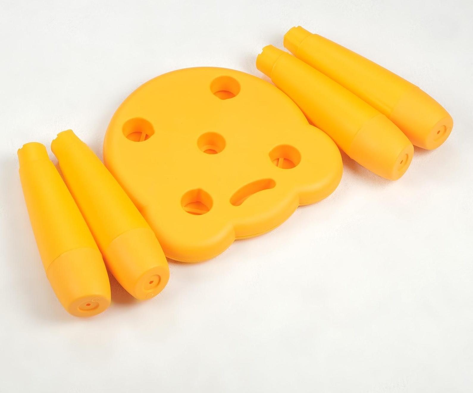 Детский табурет Медвежонок желтый