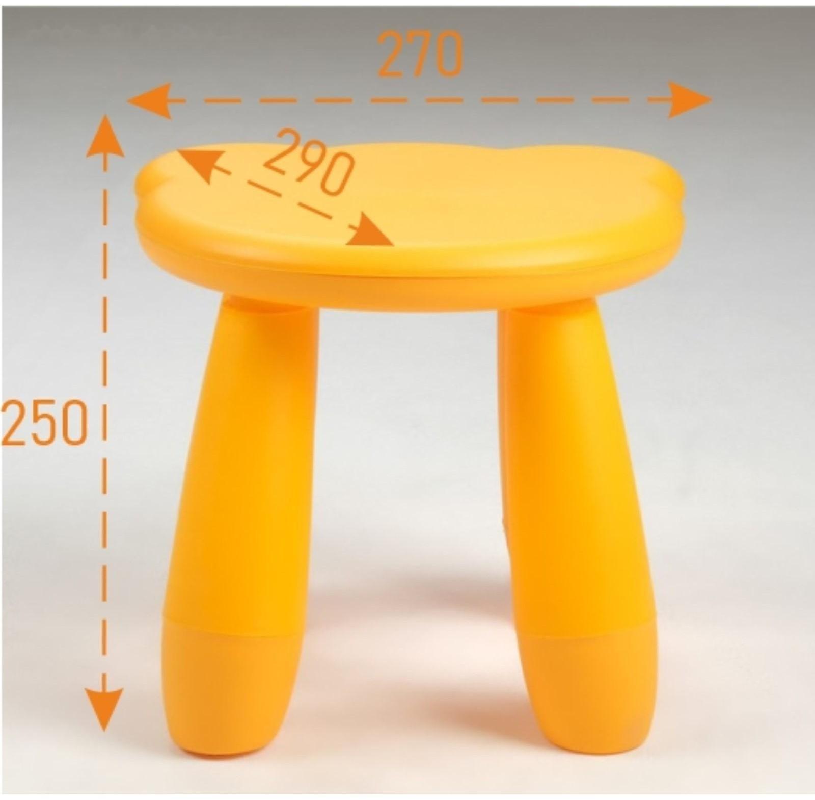 Детский табурет Медвежонок желтый