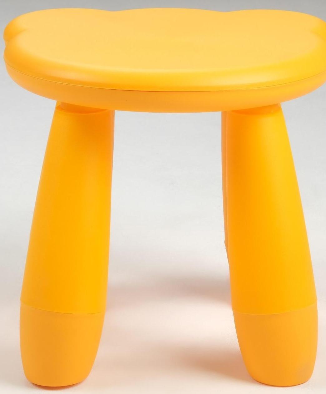 Детский табурет Медвежонок желтый