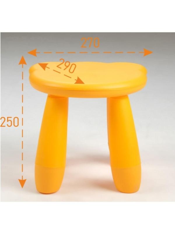 Детский табурет Медвежонок желтый