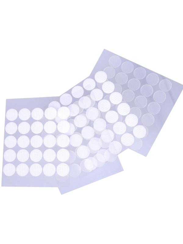 Липучка на клеевой основе «Круг прозрачный», набор 55 шт., размер 1 шт. — 1,5 см