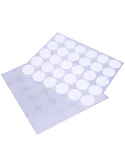 Липучка на клеевой основе «Круг прозрачный», набор 30 шт., размер 1 шт. — 2 см