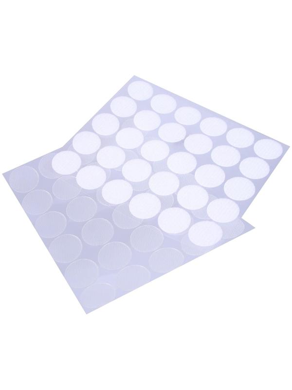 Липучка на клеевой основе «Круг прозрачный», набор 30 шт., размер 1 шт. — 2 см