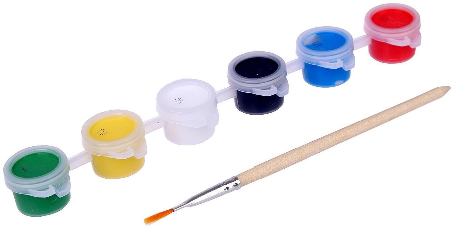 Картина по номерам «Щенок на самолете», 15х15 см