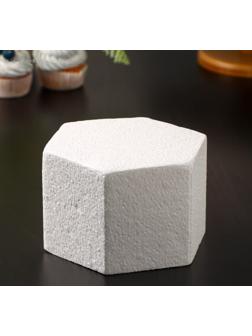 Фальшярус для торта «Шестигранник», d=16 см, h=10 см, цвет белый