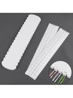 Органайзер для ниток мулине на 36 цветов, с наклейками, 27 см, цвет белый