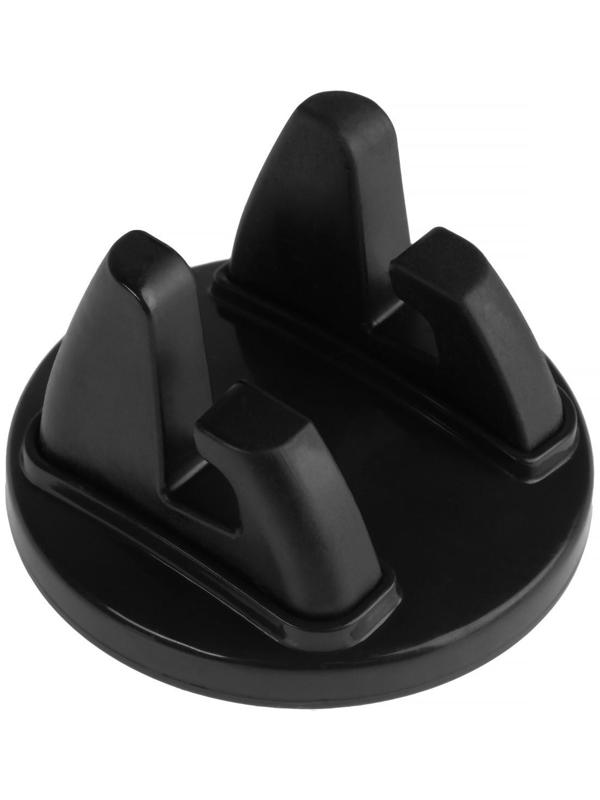 Держатель телефона, на клейкой основе, поворотный, черный