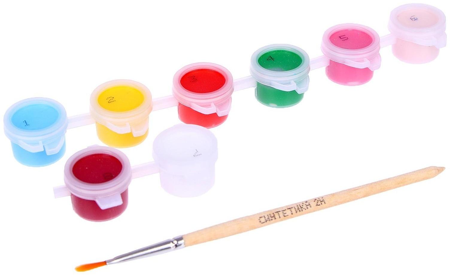 Картина по номерам «‎Зая с цветами»‎, 21х15 см