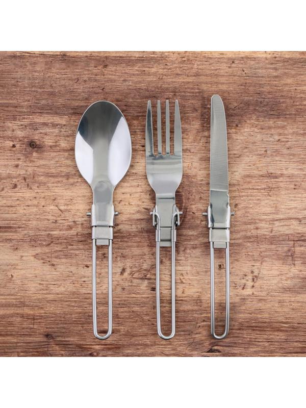 Набор складных приборов «Поешь!», вилка, ложка, нож