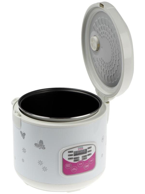 Мультиварка HOMESTAR HS-2022, 900 Вт, 5 л, 10 программ, антипригарное покрытие, белая