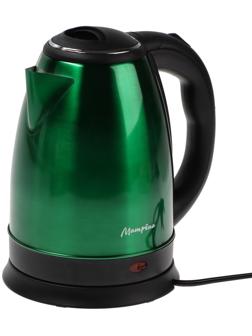Чайник электрический МАТРЁНА MA-002, металл, 1.8 л, 1500 Вт, зелёно-чёрный