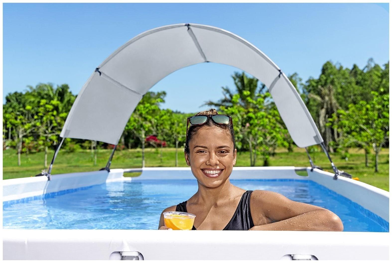 Навес для каркасного бассейна шириной бортов 210-340 см 58746