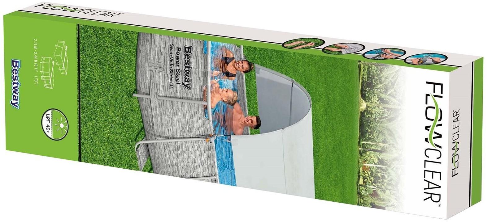 Навес для каркасного бассейна шириной бортов 210-340 см 58746