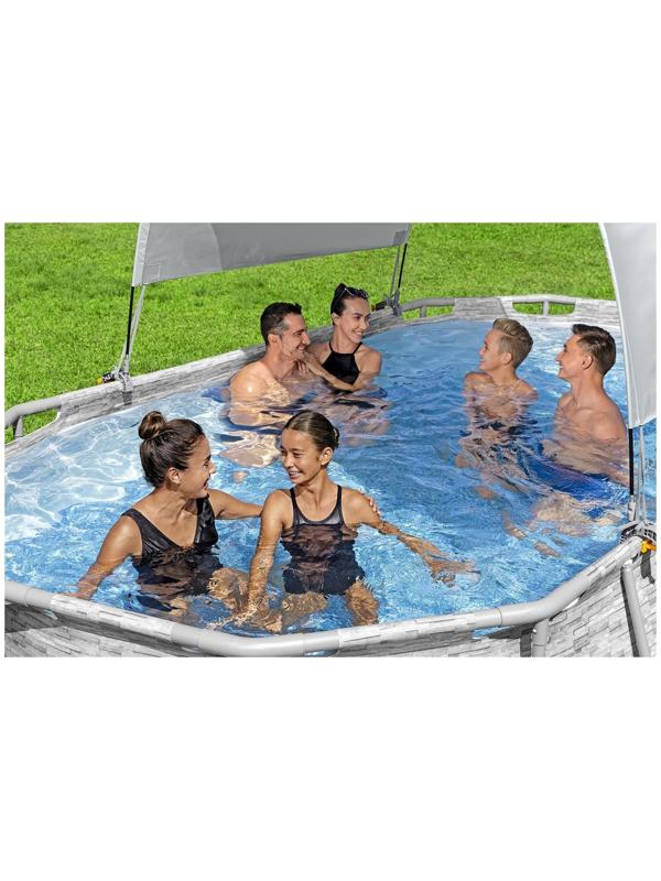 Навес для каркасного бассейна шириной бортов 210-340 см 58746