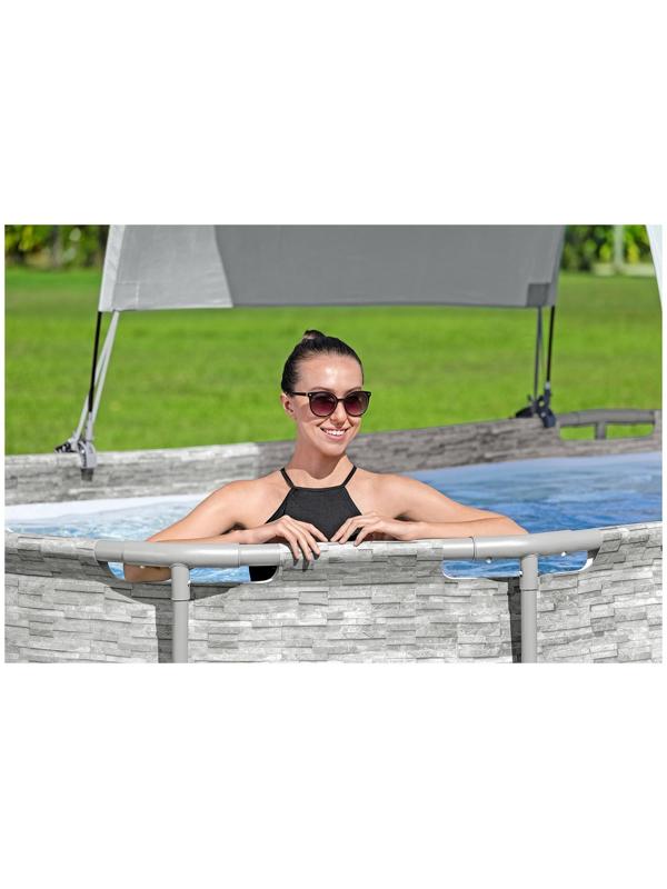 Навес для каркасного бассейна шириной бортов 210-340 см 58746