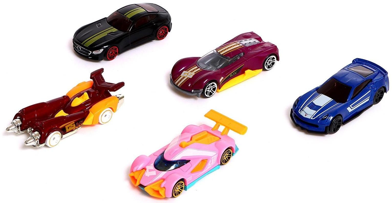 Набор металлических машин Hot Car, 5 шт.