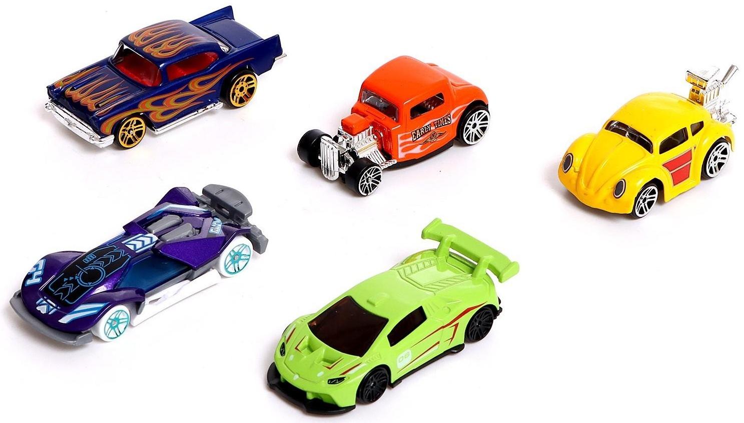 Набор металлических машин Hot Car, 5 шт.