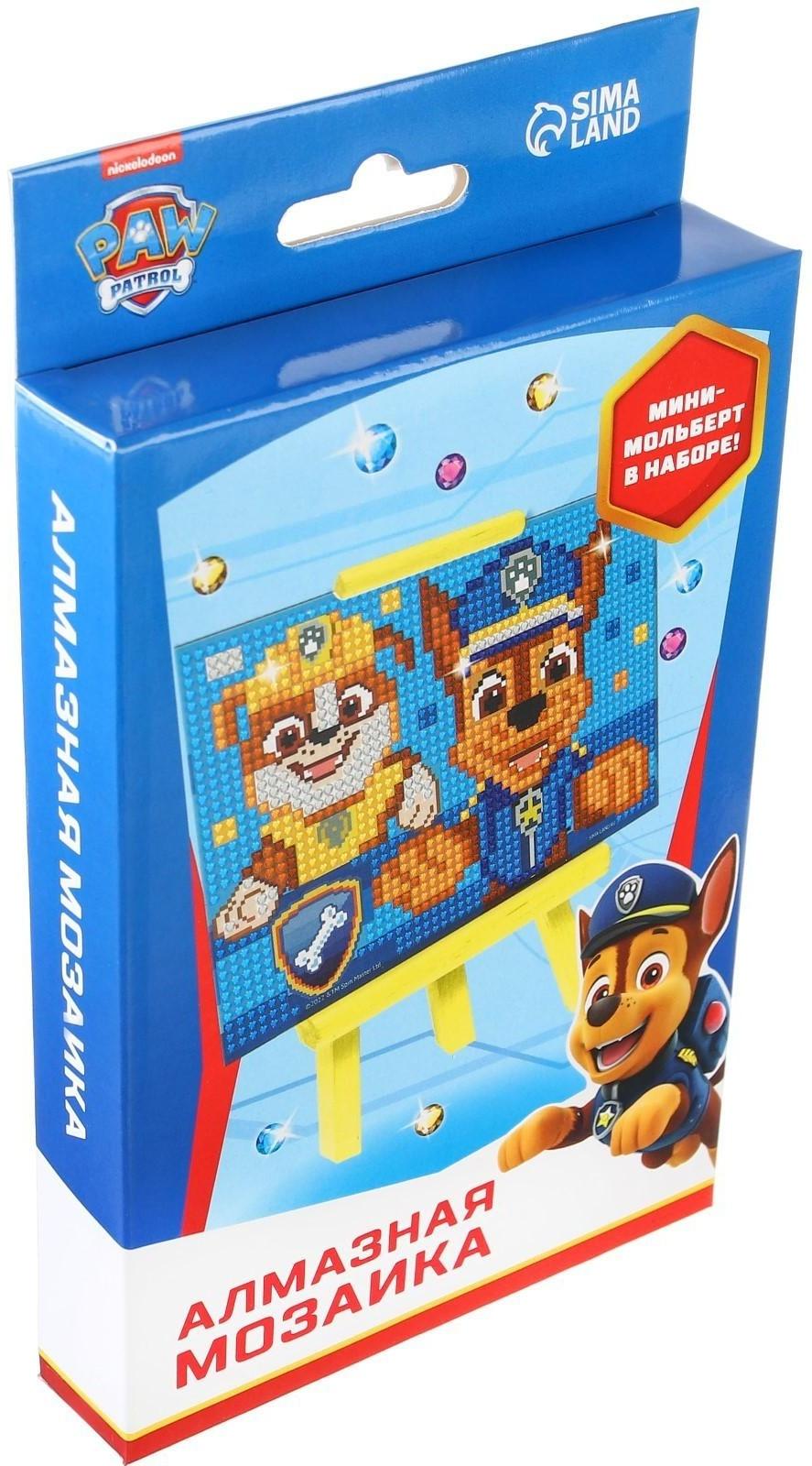 Алмазная мозаика для детей Paw Patrol 