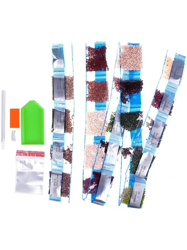 Алмазная вышивка с полным заполнением «Лебеди на озере», 30х40 см, на раме