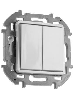 Переключатель Legrand INSPIRIA, 2-кл, 10 AX, 250 В, Белый