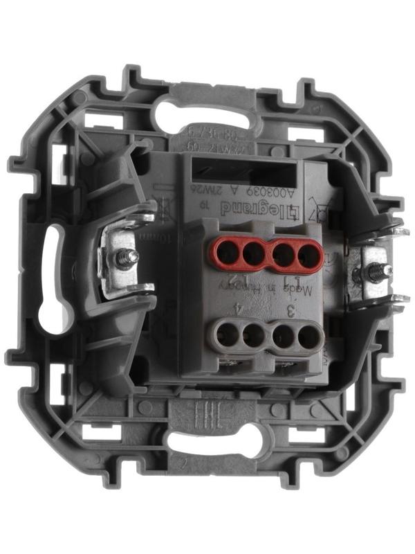 Переключатель промежуточный Legrand INSPIRIA, винт.клеммы, 10 AX, 250 В, Белый