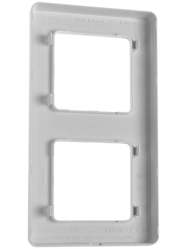 Рамка Legrand INSPIRIA, 2 пост, Белый