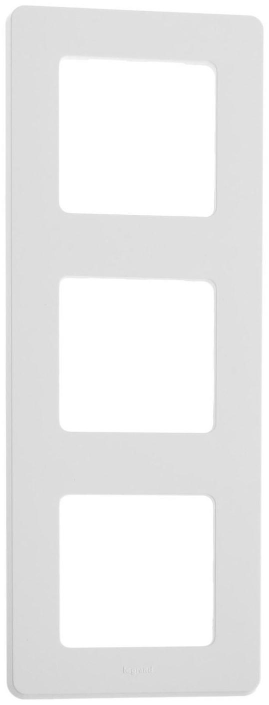 Рамка Legrand INSPIRIA, 3 пост, Белый