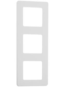 Рамка Legrand INSPIRIA, 3 пост, Белый