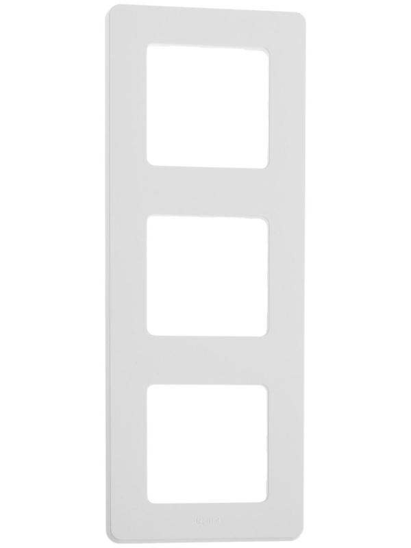 Рамка Legrand INSPIRIA, 3 пост, Белый