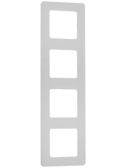 Рамка Legrand INSPIRIA, 4 пост, Белый
