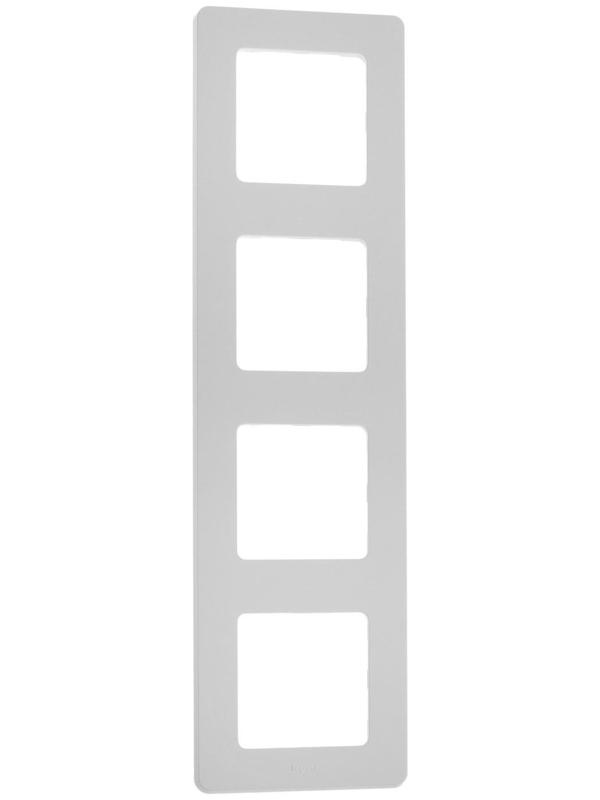 Рамка Legrand INSPIRIA, 4 пост, Белый