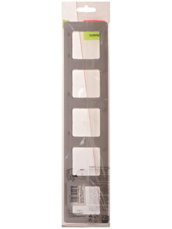 Рамка Legrand INSPIRIA, 5 пост, Белый
