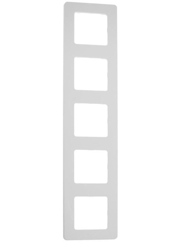 Рамка Legrand INSPIRIA, 5 пост, Белый