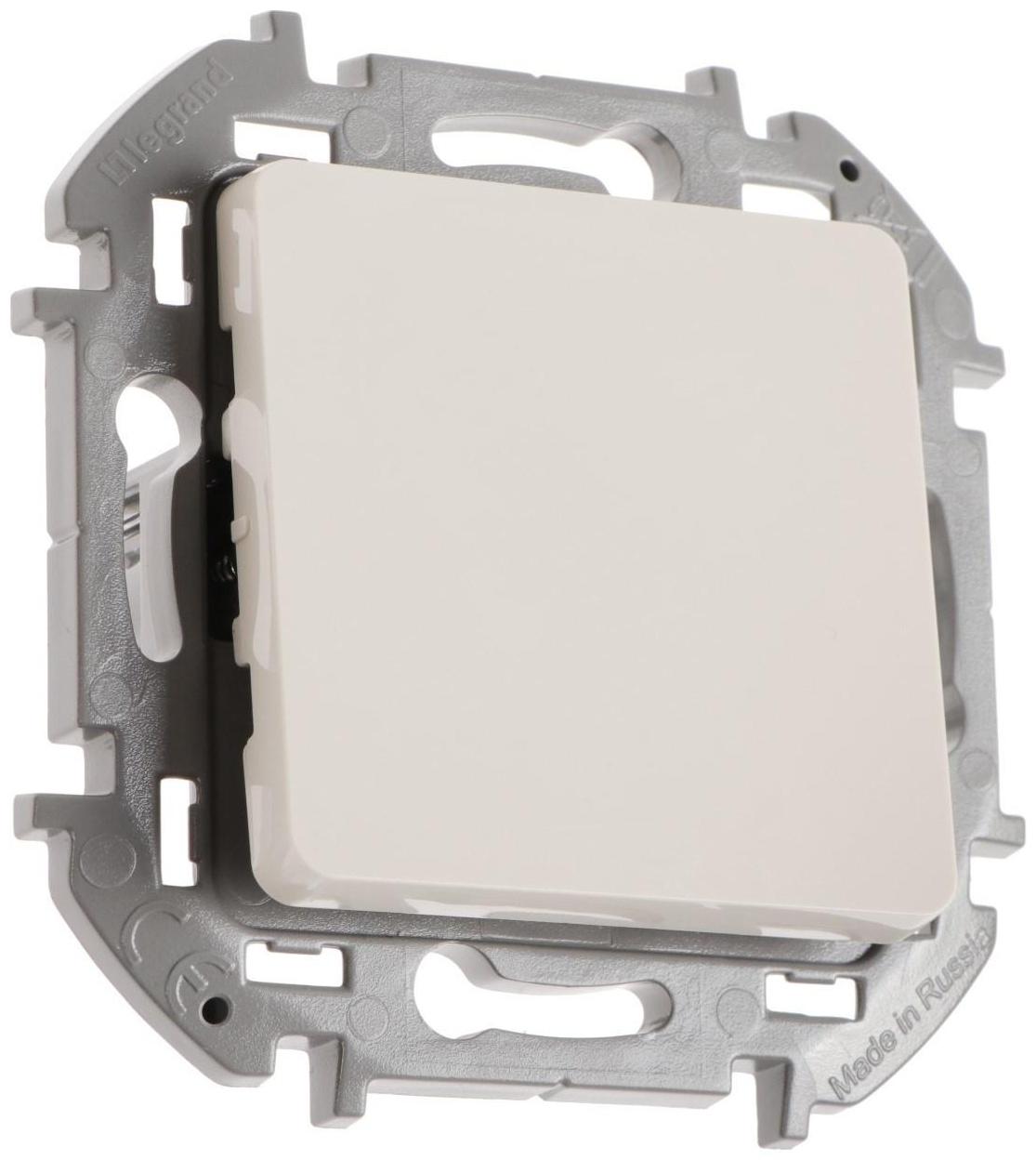 Переключатель Legrand INSPIRIA, одноклавишный, 10 AX, 250 В, Слоновая кость