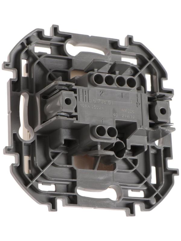 Переключатель Legrand INSPIRIA, одноклавишный, 10 AX, 250 В, Слоновая кость