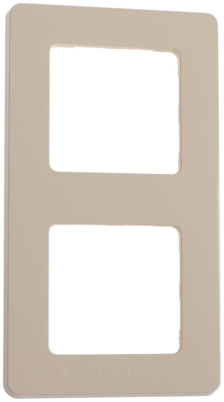Рамка Legrand INSPIRIA, 2 пост, Слоновая кость