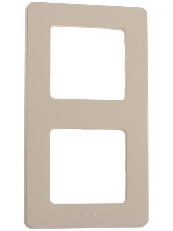 Рамка Legrand INSPIRIA, 2 пост, Слоновая кость