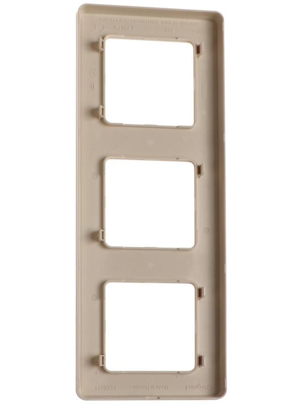 Рамка Legrand INSPIRIA, 3 пост, Слоновая кость